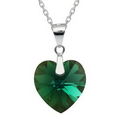 Xilion Emerald Heart Pendant Made With SWAROVSKI Elements